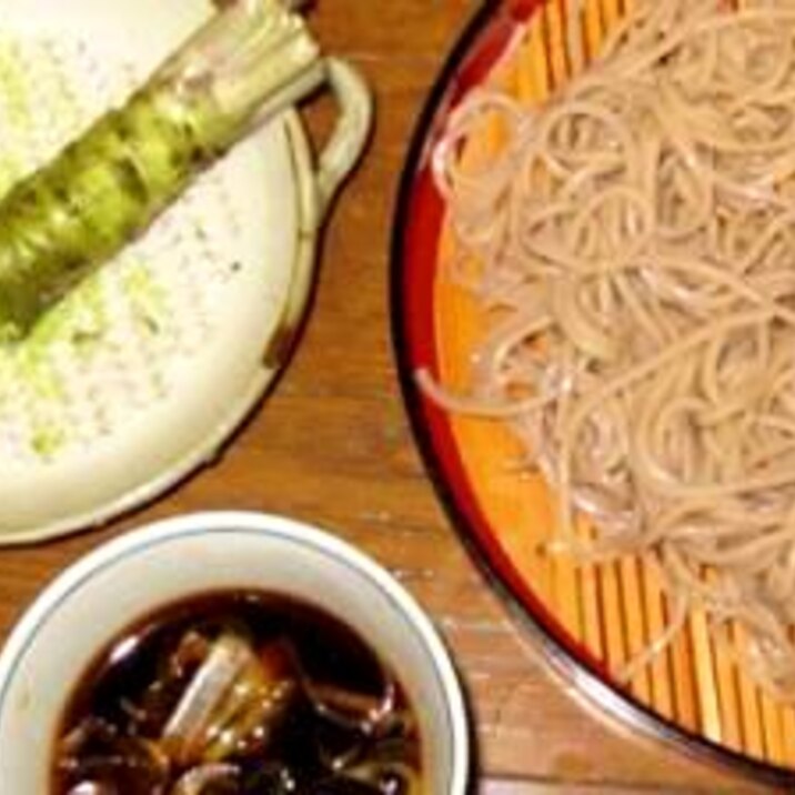 自家製の「そばつゆ」で新蕎麦を食う